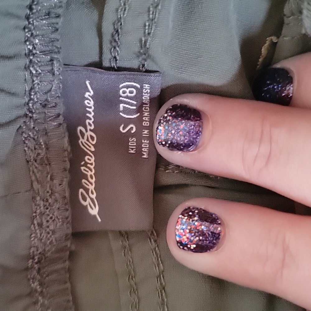 Eddie Bauer cargo pants olive green